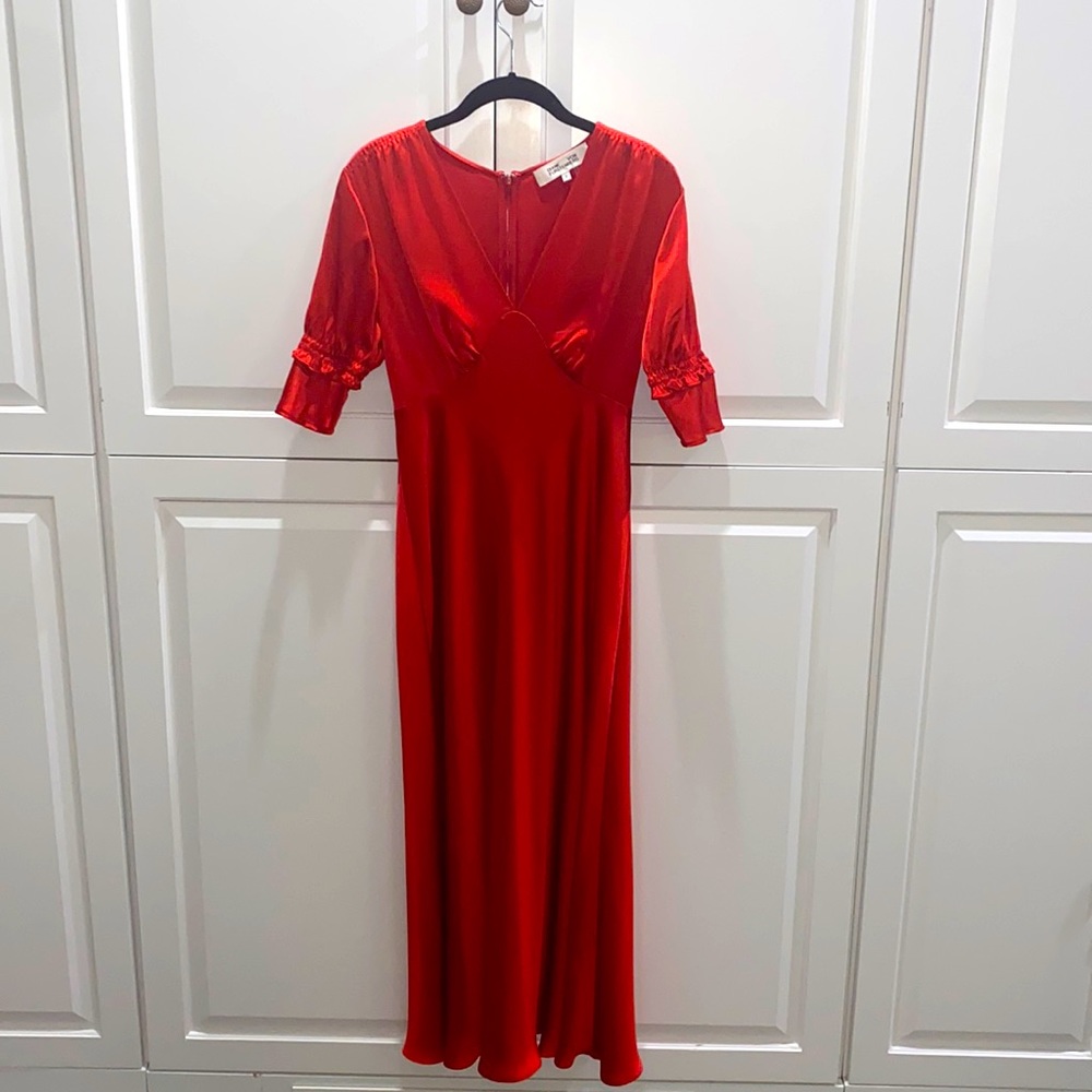 Red Silk Dress